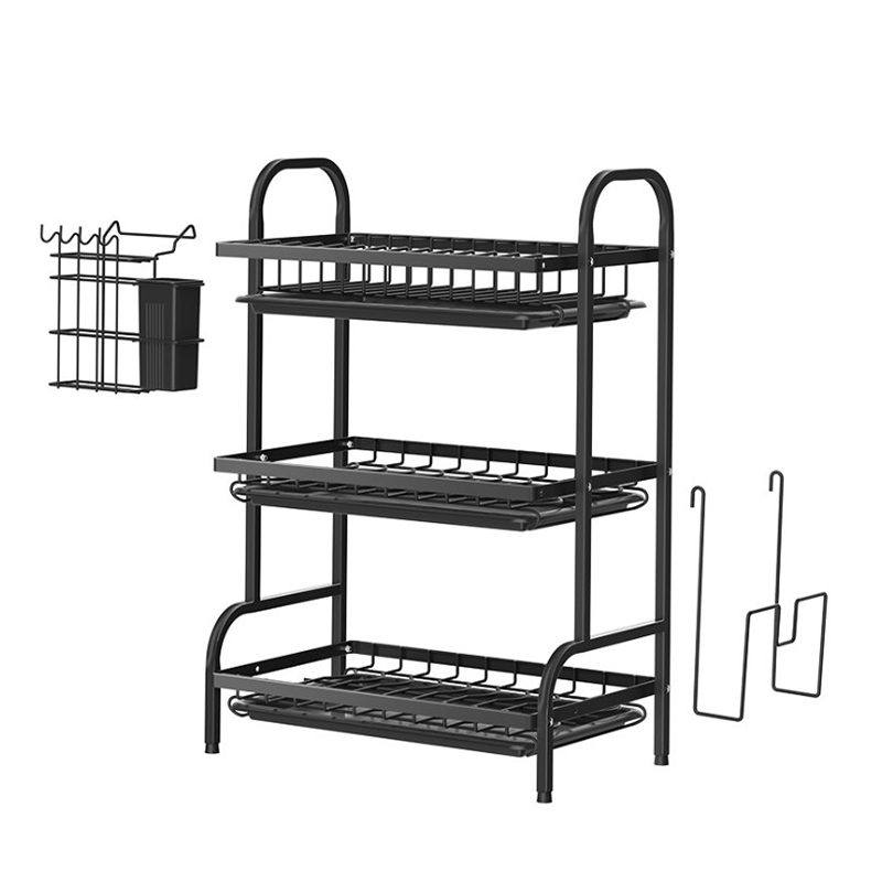 3 Tier Dish Drying Rack with Drainboard