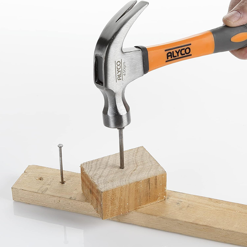 Claw hammer with handle Fibreglass 560 gr high resistance (2)