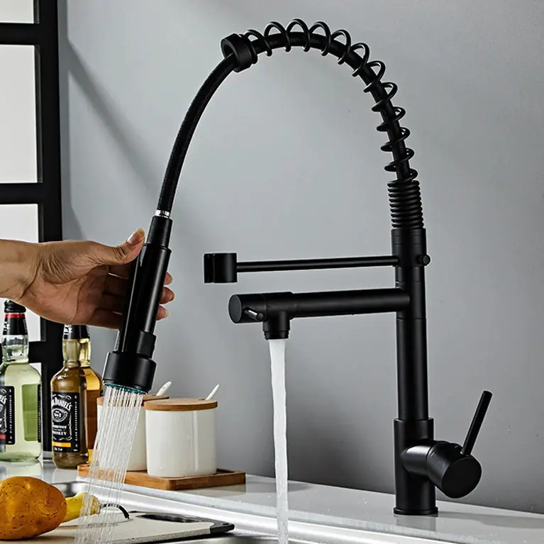 Handle Pull Down Sprayer Spring Kitchen Sink Faucet Handle Pull Down Sprayer Spring Kitchen Sink Faucet