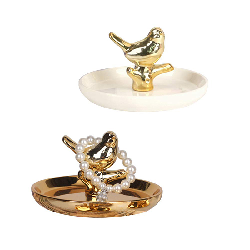 Jewelry Holder Ornament Home Dishring Decor Display Tray (1)