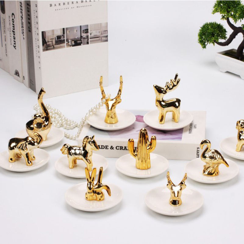 Jewelry Holder Ornament Home Dishring Decor Display Tray (2)