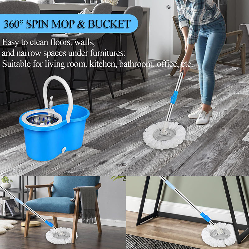 Mop e Secchio Rotante a 360 ° (2)
