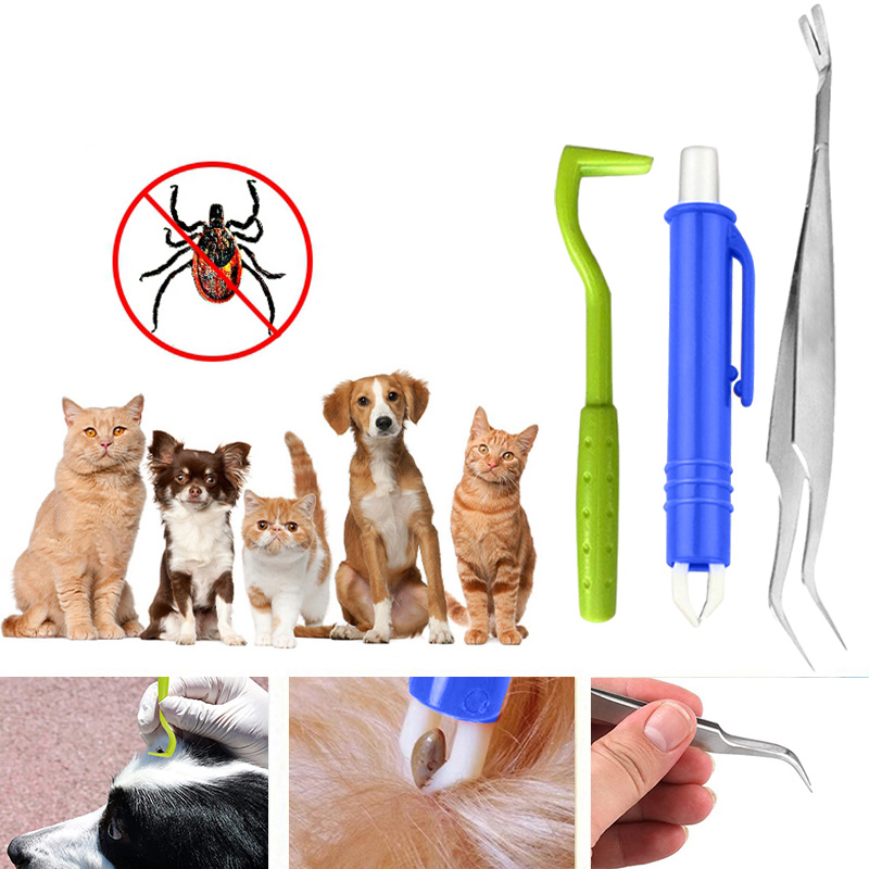 Pet Tick Removal Tick Pull Flea Remover Hook Set (2)
