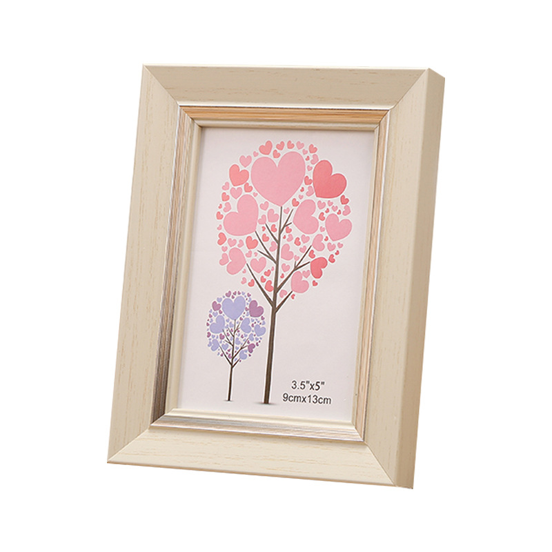 Photo frame simple modern wooden picture desktop wall decoration (1)