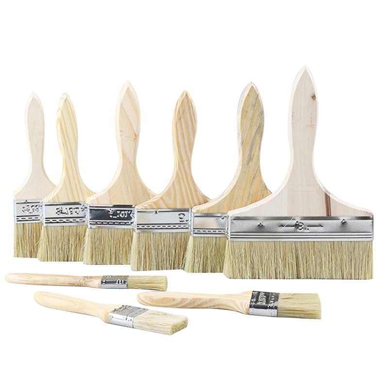 Professionelle Flache Pinsel mit Holzgriff für Malerei Verwenden