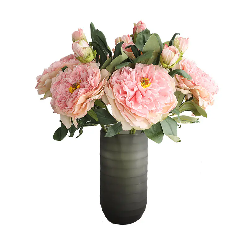 2 Head Peony Flowers Living Room Entrance Decoration Artificial Flowers (3)