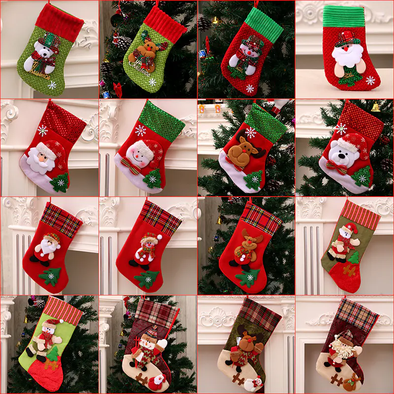 Christmas Stockings Gift Bags Christmas Tree Decorations Bags (4) Christmas Stockings Gift Bags Christmas Tree Decorations Bags (4)