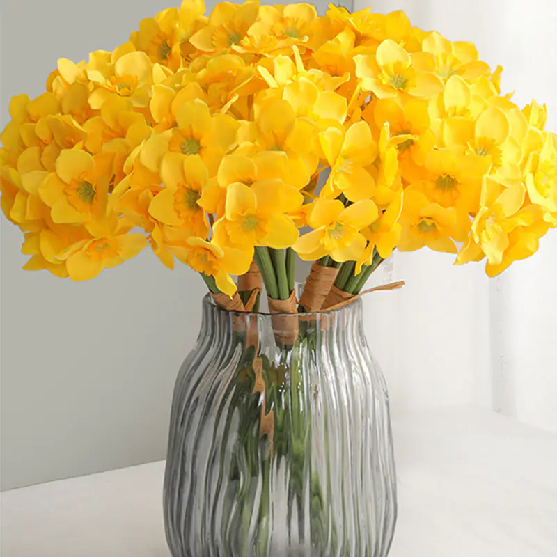 Living Room Table Decoration Bouquet Hand feel Narcissus (1)