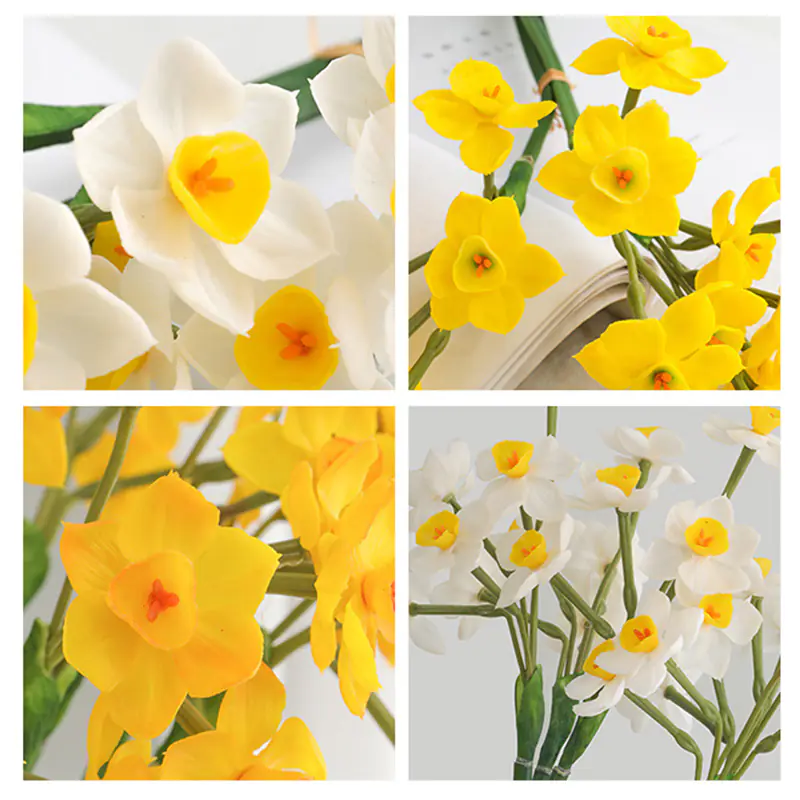 Living Room Table Decoration Bouquet Hand feel Narcissus (2) Living Room Table Decoration Bouquet Hand feel Narcissus (2)
