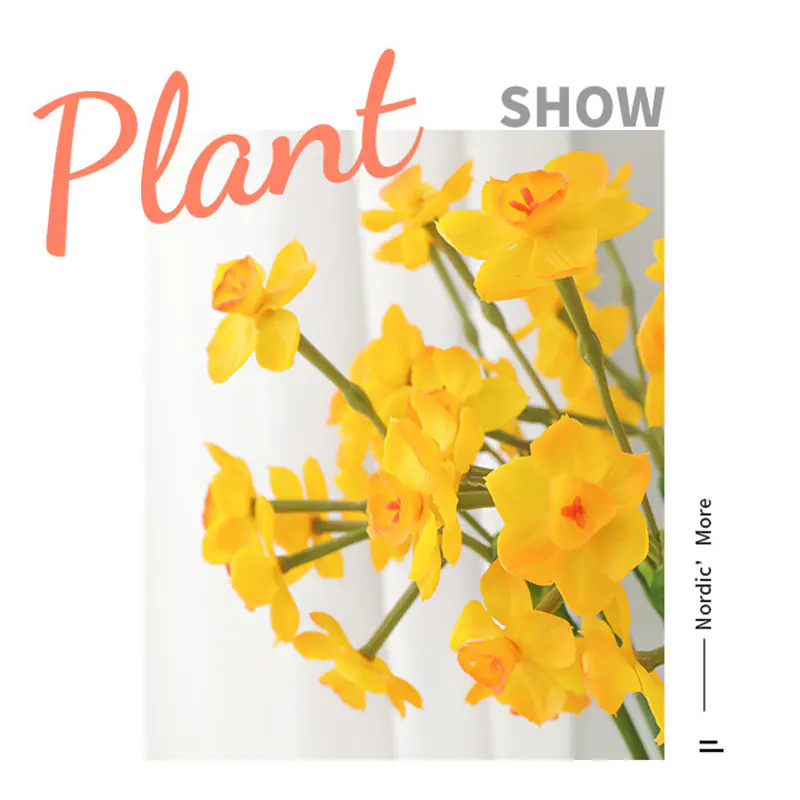 Living Room Table Decoration Bouquet Hand feel Narcissus (3) Living Room Table Decoration Bouquet Hand feel Narcissus (3)