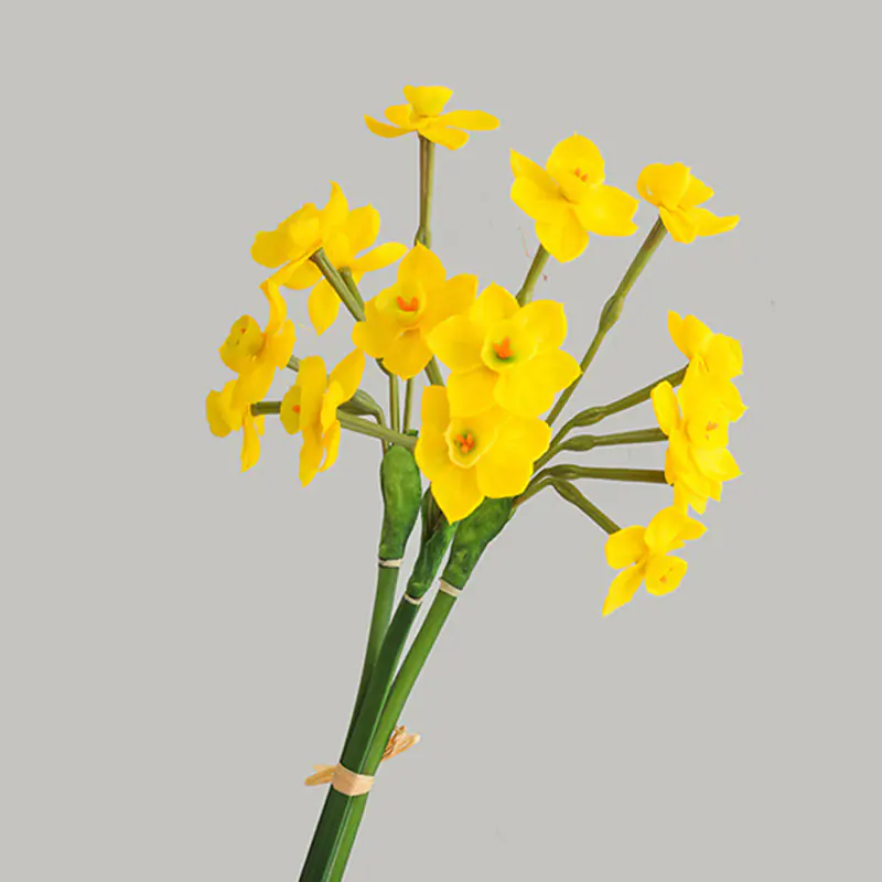 Living Room Table Decoration Bouquet Hand feel Narcissus (4)
