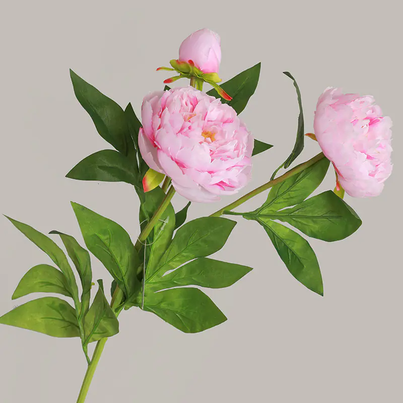 Living Room Home Furnishings Flowers Three-headed Peony