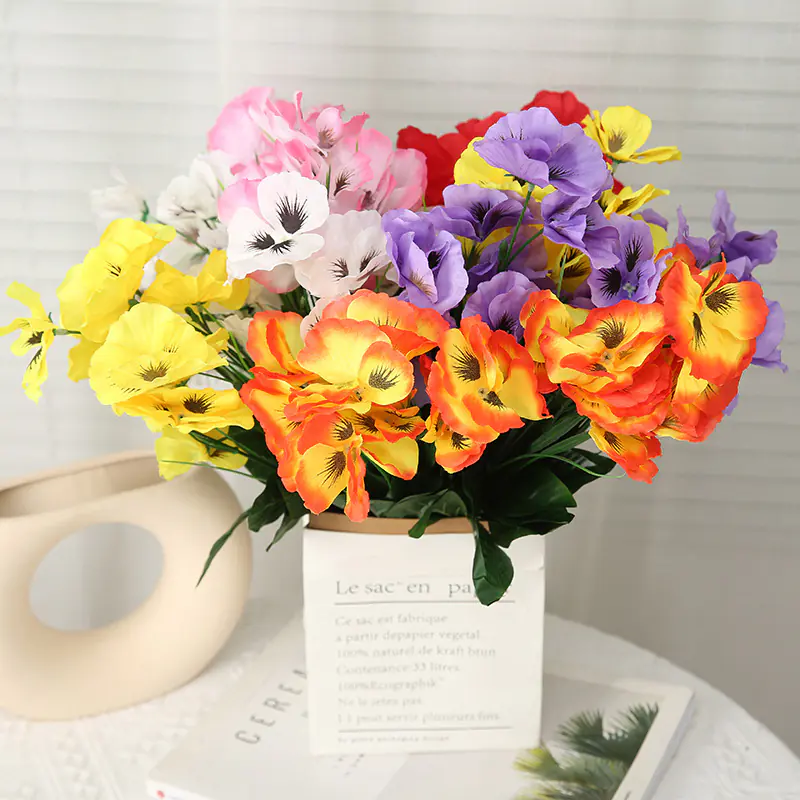 Pansy Home deco Artificial Flowers (2)
