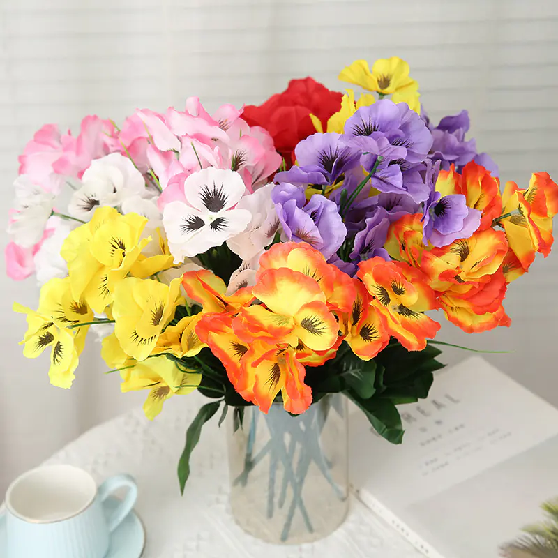 Pansy Home deco Artificial Flowers (3) Pansy Home deco Artificial Flowers (3)