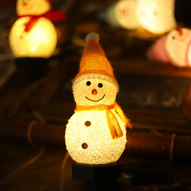 Snowman Solar Christmas Lights Lawn Outdoor Decoration Waterproof (1)