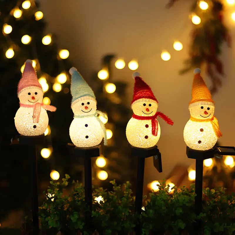 Snowman Solar Christmas Lights Lawn Outdoor Decoration Waterproof (3) Snowman Solar Christmas Lights Lawn Outdoor Decoration Waterproof (3)