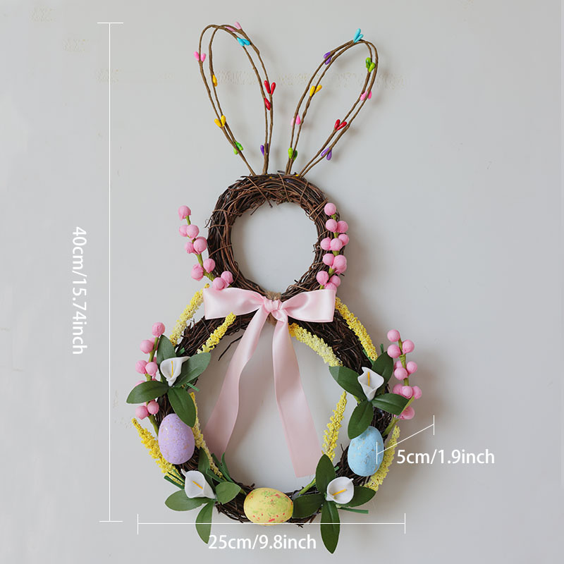 Easter Egg Bunny Wreath (4)