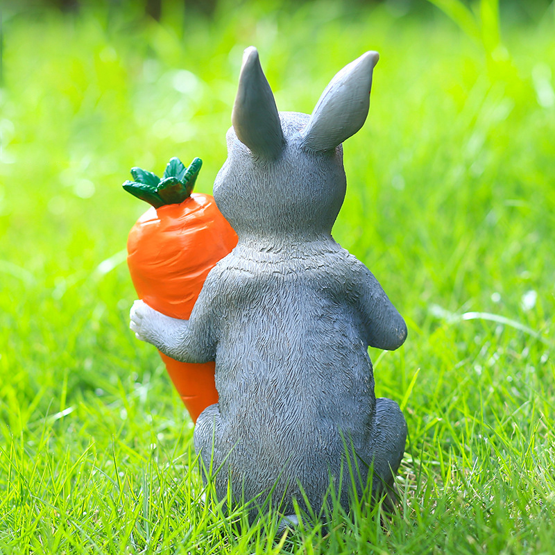 Easter Gray Bunny Welcome (3) Easter Gray Bunny Welcome (3)