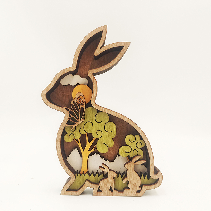 Rabbit Easter Wooden Crafts (1)