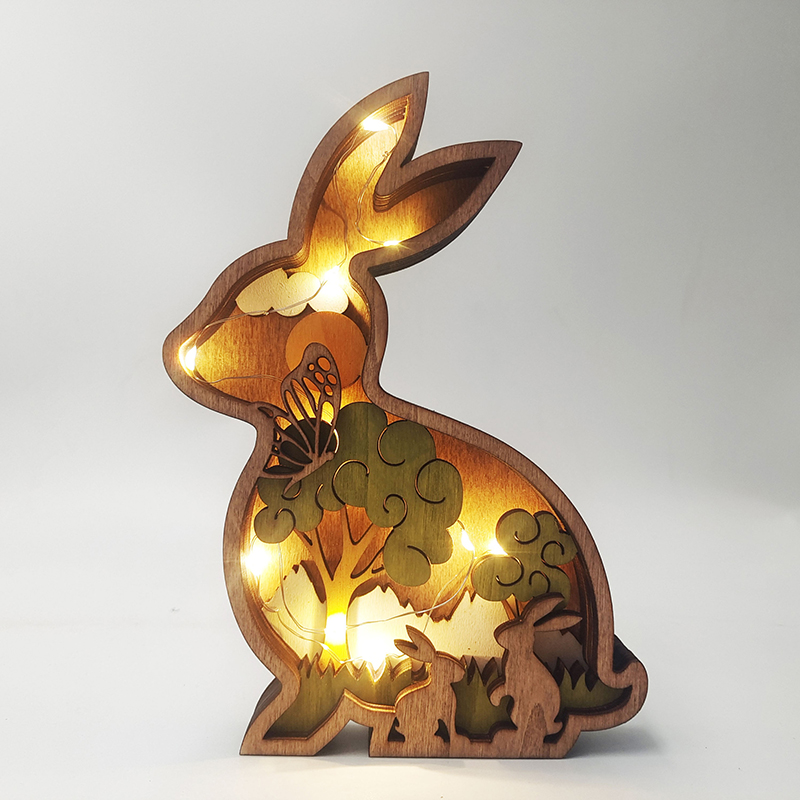 Rabbit Easter Wooden Crafts (2)