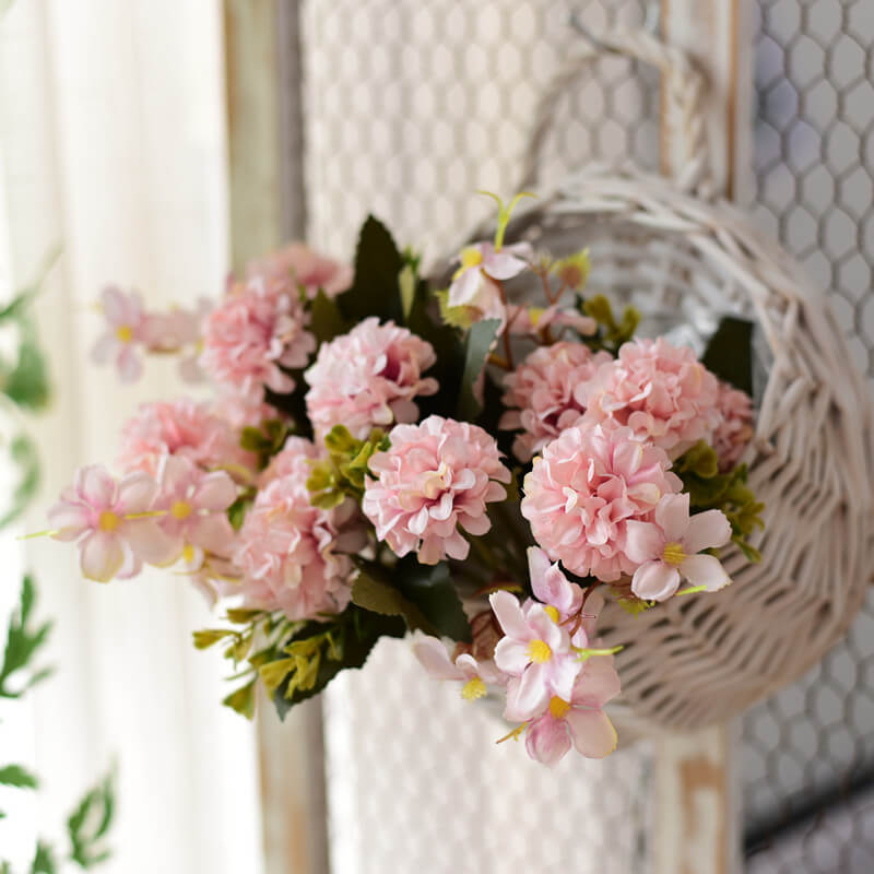 Pendant simulation plastic flower basket