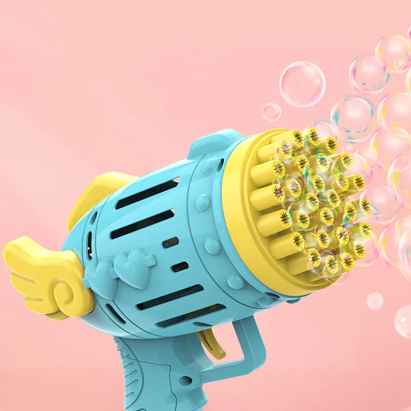 28 Hole Bubble Machine Children's Handheld Rocket Wholesale (3)