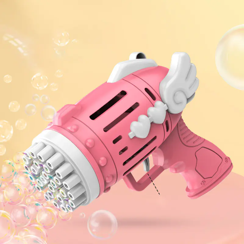 28 Hole Bubble Machine Children's Handheld Rocket Wholesale (4)