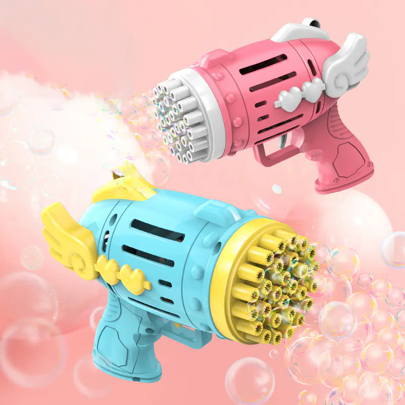 28 Hole Bubble Machine Children's Handheld Rocket Wholesale (5)
