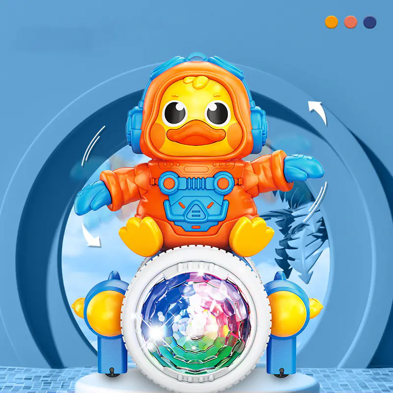 Space duck electric children's toy light music (3)