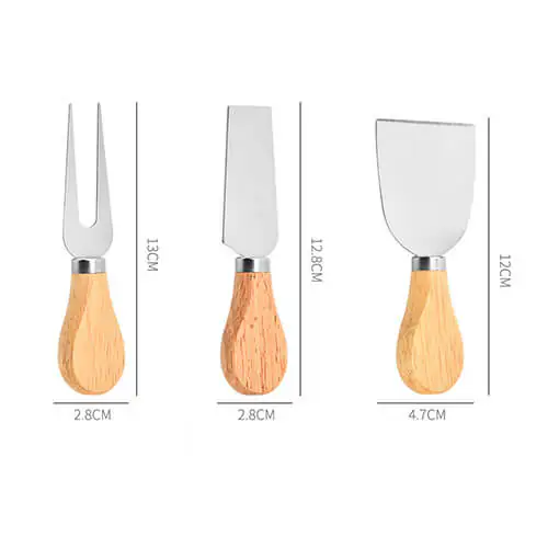 Factory Supply 4PCS Mini Stainless Steel Cheese Knife Set Kitchen Tools (3)