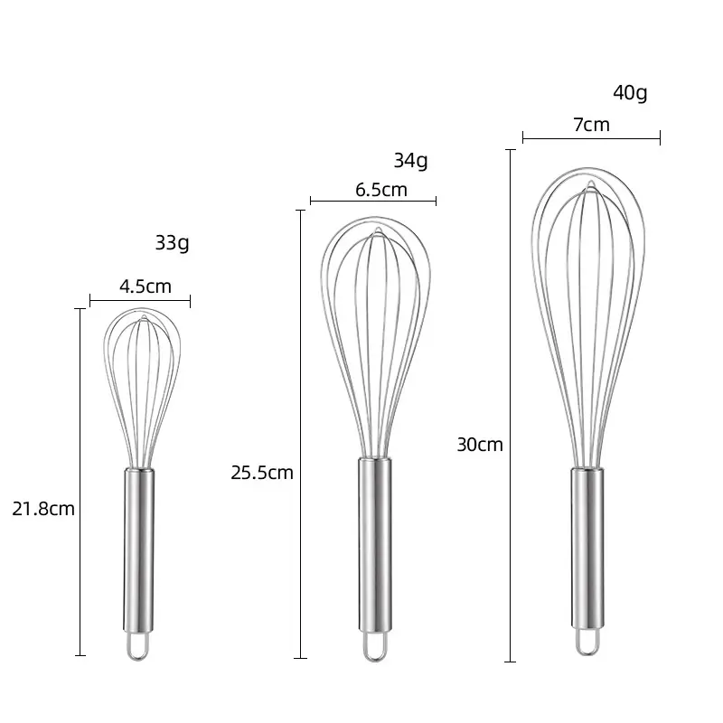 Manual Thick Stainless Steel Egg Beater for home use (2)