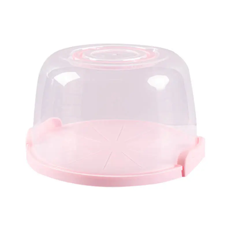 Transparent Portable Cake Box Round Wholesale (2)
