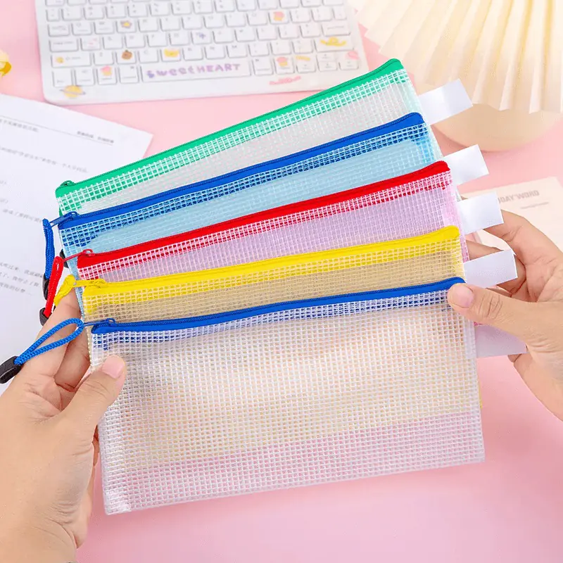 Carpetas de archivos con cuadrícula transparente A6 (3)