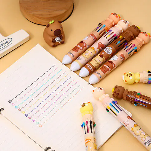 Cartoon Bear 10 Color Ballpoint Pen (3) Cartoon Bear 10 Color Ballpoint Pen (3)