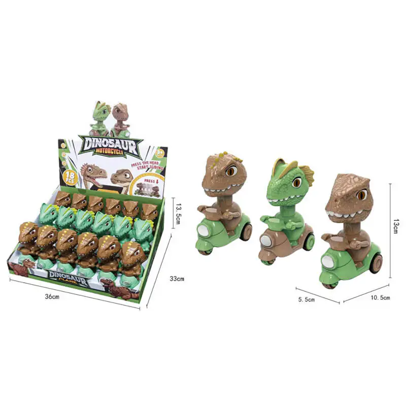 Push and Twist Card Dinosaur Cartoon Motorcycle China Factory (3)