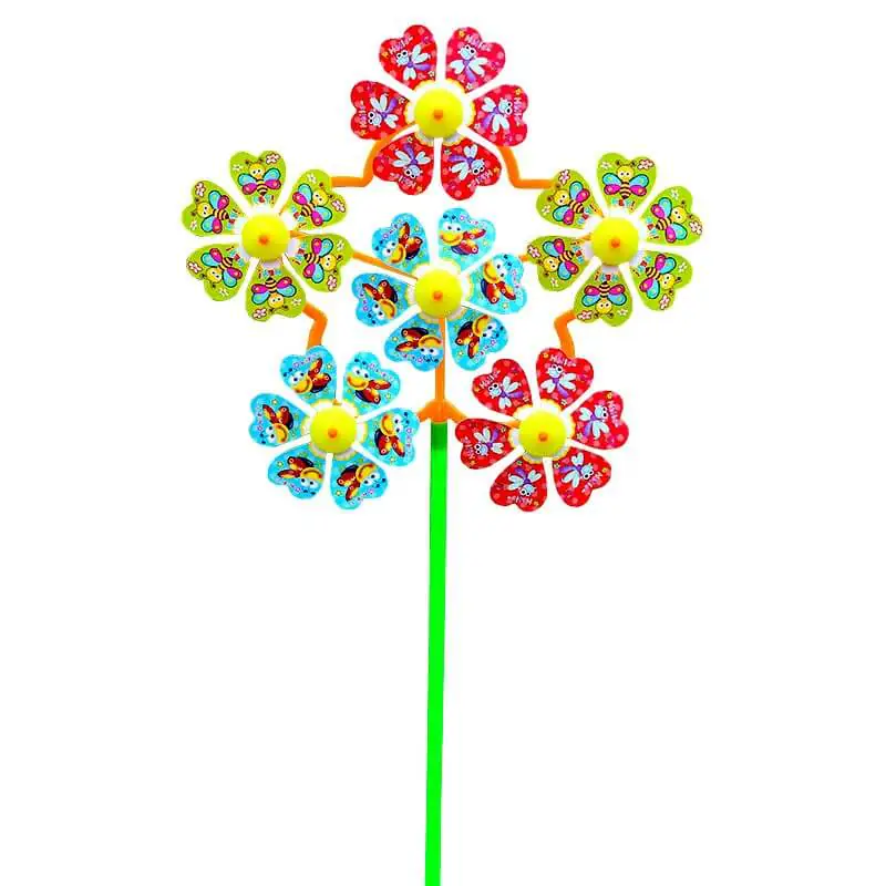Wholesale Children's Toy Cartoon Plastic Colorful Windmill (1)