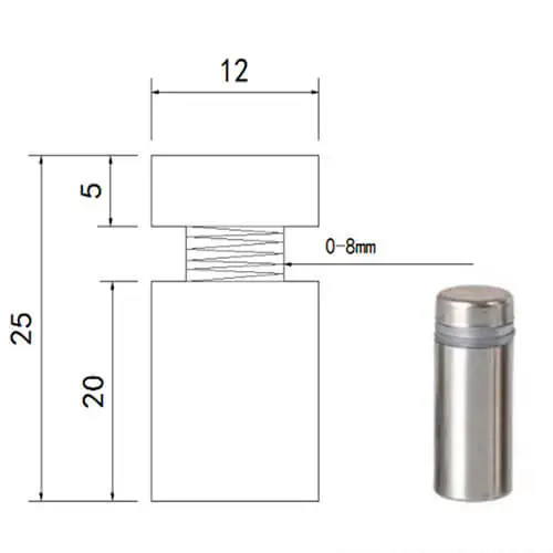201 stainless steel advertising nails Steel mirror nails 3 201 stainless steel advertising nails Steel mirror nails 3