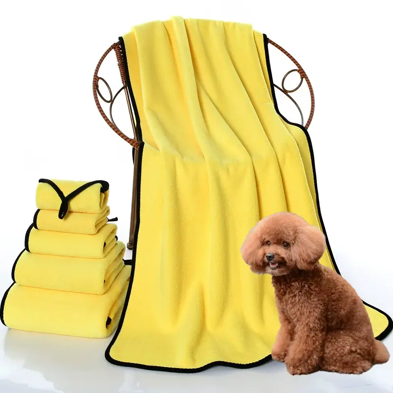 Absorbent Thickened Quick drying Dog Cat Bath Towel (1)
