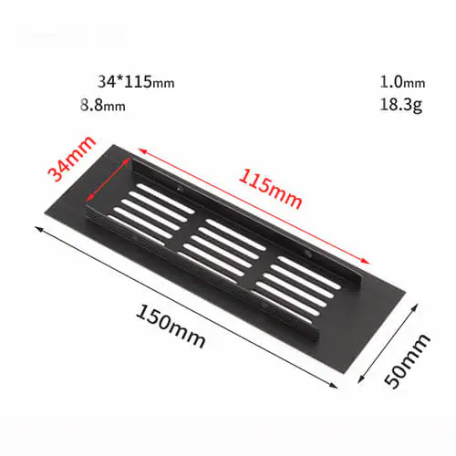 Aluminium alloy vent (4) Aluminium alloy vent (4)