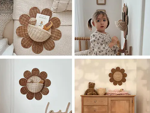 Bathroom Sun flower wall hanging basket (3) Bathroom Sun flower wall hanging basket (3)