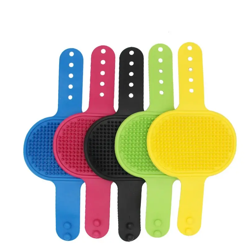 Cepillo de masaje de baño de silicona para gatos y perros (1)