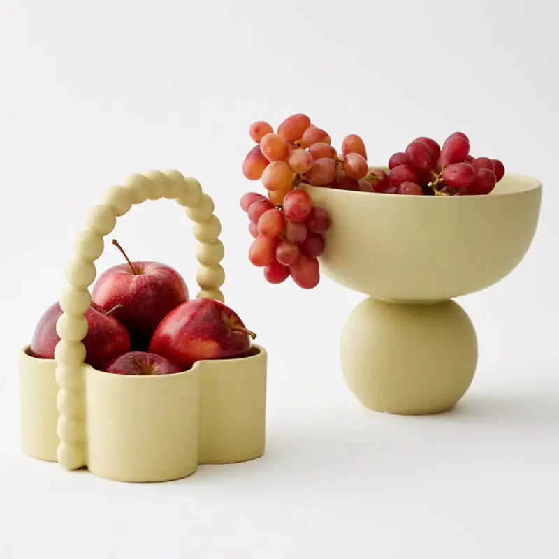 Ceramic fruit tray Fruit tray cream style (1)