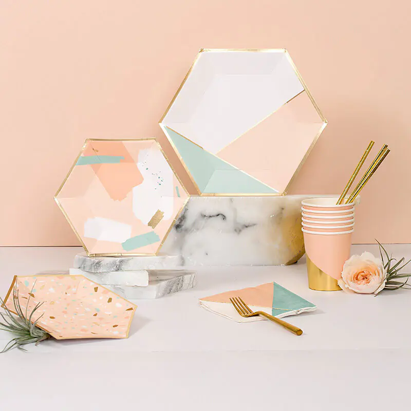 Disposable Party Decorative Dessert Plate suit