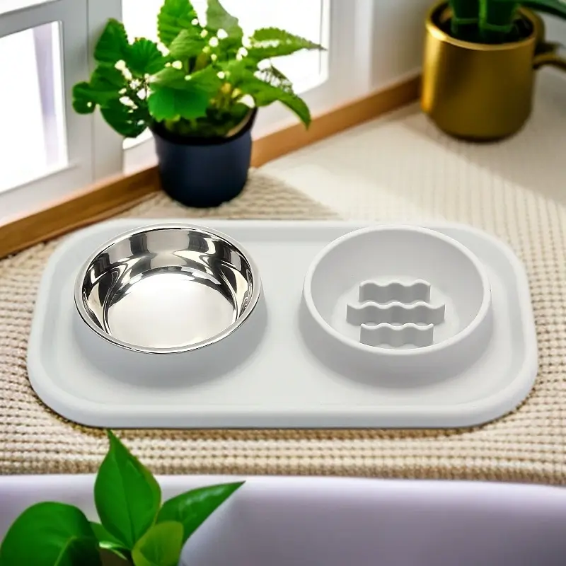 Food grade silicone cat and dog bowl (2)