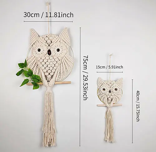 Hand woven owl tapestry (4) Hand woven owl tapestry (4)