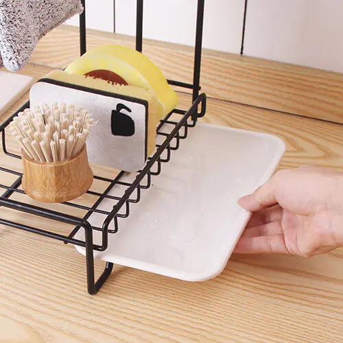 Household Punch Free Wall Mounted Storage Rack(2)