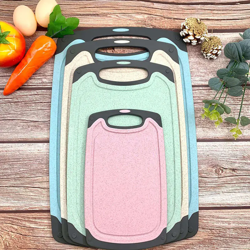 Household wheat straw environmental protection cutting board suit