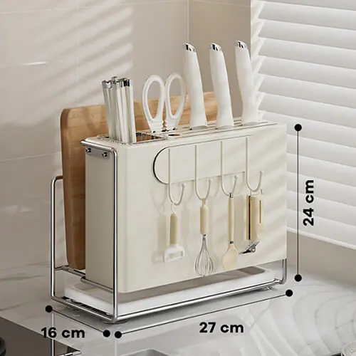 Magnetic multi function knife holder cutting board (3)