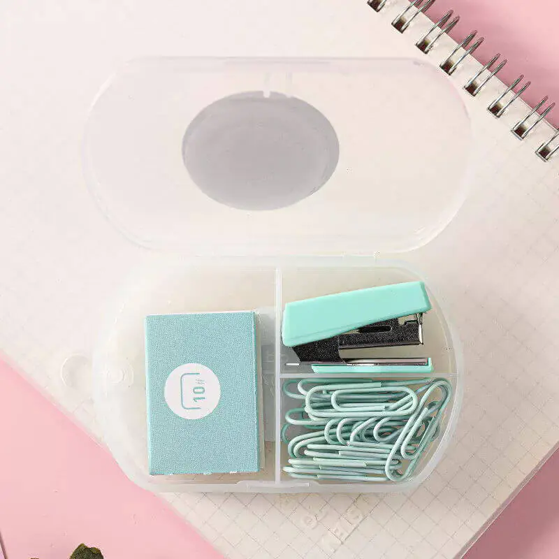 Juego de papelería para estudiantes con mini grapadoras (1)