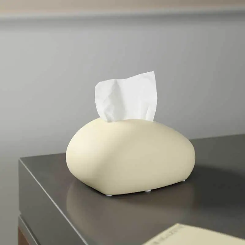 Modern black and white ceramic tissue box living room coffee table decoration